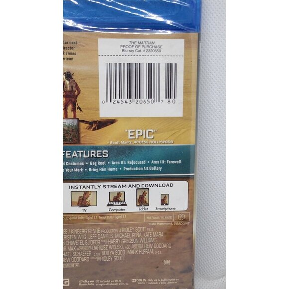 The Martian (2015) Blu-ray | Matt Damon | PG-13 | Ridley Scott - Picture 6 of 10